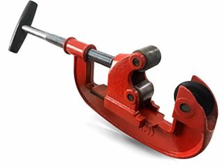 QWORK Cortador de tubos de metal, 25-80 mm Cortatubos para Tubo de Cobre, Tubo de Aluminio, Tubo de Acero Inoxidable