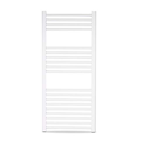 Radiador Toallero Cicsa ZETA X * Radiadores Toalleros de Agua Caliente Calefaccion (Medidas 1120 x 500 mm) * Secatoallas de Baño con (450 Ejes) * En Color Blanco * 10 AÑOS de Garantía