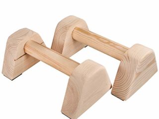 RAMASS Fitness Barras Paralela, Push Up Bars, Mini Parallettes De Madera, Barras De Gimnasia, Calistenia