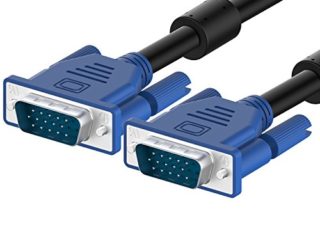 Rankie Cable adaptador de VGA a VGA, 1,8m, Negro