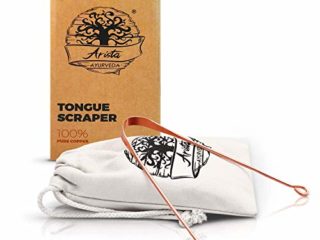 Raspador de Lengua | Elimina el Mal Aliento | Fácil de usar | Limpiador Lingual de Cobre | Propiedades Antibacterianas | Uso Recomendado por Dentistas | Medicina Ayurveda | Arista Ayurveda