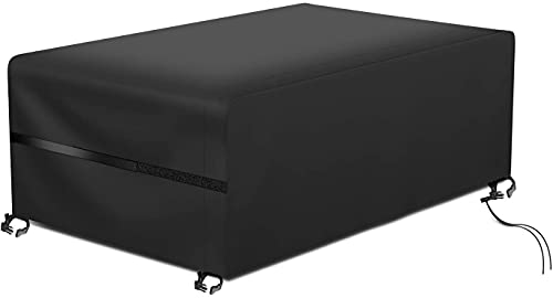 RATEL Funda Protectora Para Muebles, Funda Para Muebles De Jardín, Impermeable, Resistente Al Viento, Resistente a Los Rayos Uv, Cubierta De Muebles Oxford 420D Para Mesa Y Sillas (180 x 120 x 74 cm)