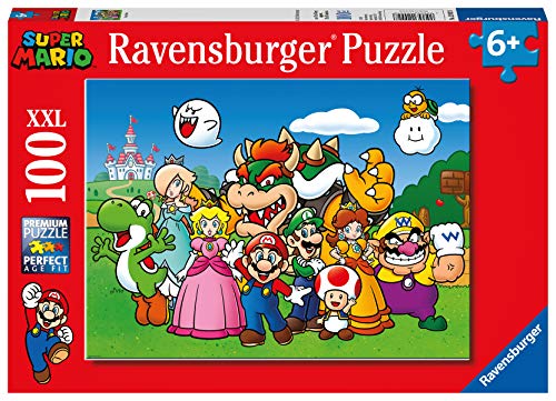 Ravensburger 12992 8, Super Mario Brothers, Multicolor, 100 Piezas, XXL Rompecabezas