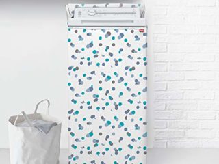 Rayen 84 x 45 x 65 cm Gama Medium Carga Superior Secadora con Cremallera | Funda Lavadora Impermeable, Blanco-Azul