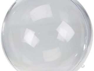 Rayher 3945737 - Bolas de plástico, 2 mitades de la esfera, diámetro: 20 cm, color: transparente.