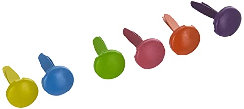 Rayher Brads Redondo, Mezcla, 8mm ø, cajita Blister 50 pzs