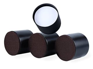 RCHYFFED Elevador de Cama 5 + 2 cm Alto de Acero, Elevadores de Muebles para Sofá, Armarios, Protege Suelos Pies de Mesa y Silla, Altura de Elevación de 2", Patas de Somier Más Anchas con Autoadhesivo