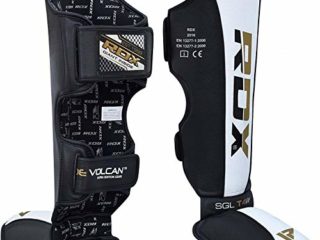 RDX Espinilleras Kick Boxing Cuero Boxeo MMA Protección Muay Thai Espinilla Empeine