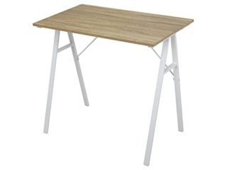 Rebecca Mobili Escritorio Compacto, Mesa de Ordenador, Mesa de Estudio, Tablero de Madera, Blanco Beige, Estilo Moderno, Fácil Montaje - Dimensiones AxANxF : 74 x 80 x 50 cm - Art. RE6708