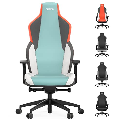 RECARO RAE Bright Blue | Silla de Escritorio I Silla de Oficina y Gaming I Silla ergonómica con Funda de Tela Transpirable I Silla giratoria Ajustable para Home Office