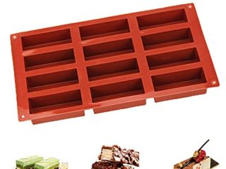 Rectangular Barra De Silicona Moldes Premium Antiadherente Moldes De Silicona Moldes De Silicona De 12 Cavidades Barras Cereales Moldes De Silicona Moldes De Silicona Rectangulares Para Chocolate Pan