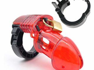 Red Men's Plastic Belt Lock Can be ajustable para facilitar la localización de la pieza
