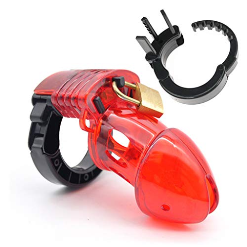 Red Men's Plastic Belt Lock Can be ajustable para facilitar la localización de la pieza