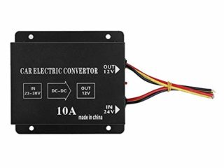 Reductor de voltaje para coche, camión, CC 24 V a 12 V, inversor eléctrico, transformador de corriente inversor (24 V a 12 V/10 A/120 W)