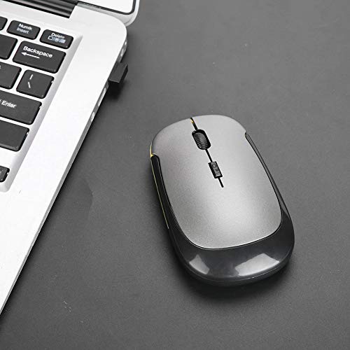 Redxiao 【 】 Ratón óptico inalámbrico, 2.4G 1200DPI Portátil Diseño Compacto ultradelgado Aspecto Elegante Cómodo Sensación Larga Vida útil para Tableta