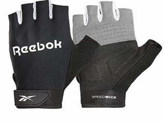 Reebok Guantes de fitness, Negro, L-20-21.5 cm (Alrededor de la Palma)