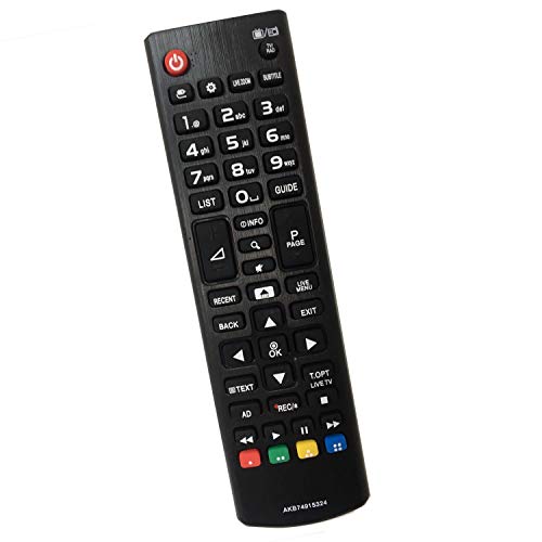 Reemplazo para Control Remoto de TV LG AKB74915324 Ajuste para LG LCD LED TV Smart TV 32LH604V 40UH630V 43UH610V 49UH668V 55UH605V 50UH635V No se Requiere configuración TV Control Remoto Universal