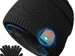Regalos Hombre Gorro Bluetooth - Regalos Navidad Originales, Gorro con Auriculares Bluetooth Regalos para Padres, Gorro y Guantes Invierno Regalos Personalizados para Hombre, Mujer, Adolescentes