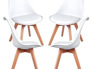 Regalos Miguel - Packs Sillas Comedor - Pack 4 Sillas Synk Basic - Blanco - Envío Desde España