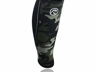 Rehband Rx Shin and Calf Sleeve - Vendaje para pantorrilla, talla M, color azul y negro