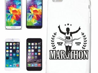 Reifen-Markt Hard Cover - Funda para teléfono móvil Compatible con Apple iPhone 6S Marathon Marathon Corredor de maratón EE.UU. Camisa Marathon Media MARATÓN DE SA