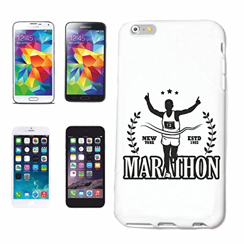 Reifen-Markt Hard Cover - Funda para teléfono móvil Compatible con Apple iPhone 6S Marathon Marathon Corredor de maratón EE.UU. Camisa Marathon Media MARATÓN DE SA