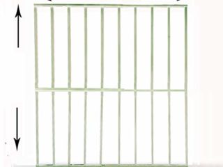REJAS AJUSTABLES EXTENSIBLES VERTICALES. DIFERENTES MEDIDAS (95X95cm a 165x165cm Blanca)