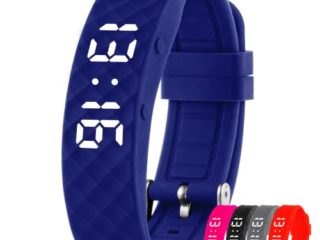 Reloj con recordatorio vibrador (Instrucciones en español): con hasta 10 alarmas personales o recordatorios de píldoras por día (Azul, Grande)