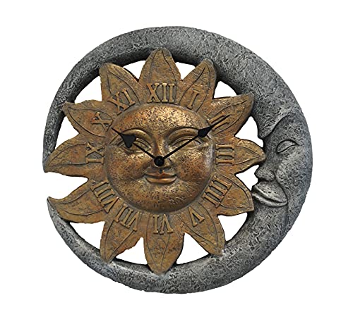 ☀Reloj de Pared Sol y Luna ☀ Decorativo ☀ Números Romanos ☀