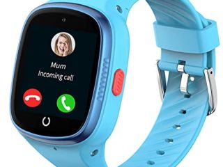 Reloj Inteligente para Niños con GPS 4G Smartwatch Niña con WiFi LBS Impermeable Whatsapp Podómetro Videollamada Chat SOS Posición en Tiempo Real Desactivar en Clase Compatible con Android e iOS