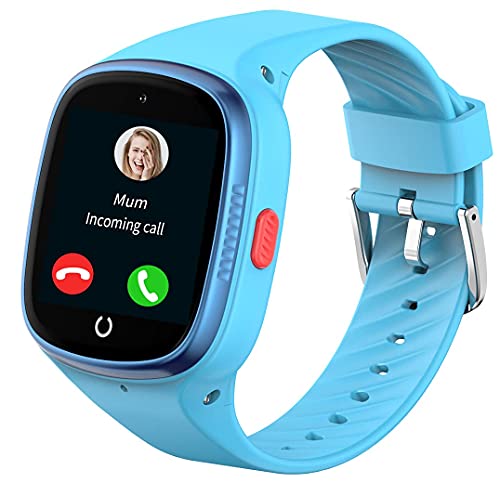 Reloj Inteligente para Niños con GPS 4G Smartwatch Niña con WiFi LBS Impermeable Whatsapp Podómetro Videollamada Chat SOS Posición en Tiempo Real Desactivar en Clase Compatible con Android e iOS