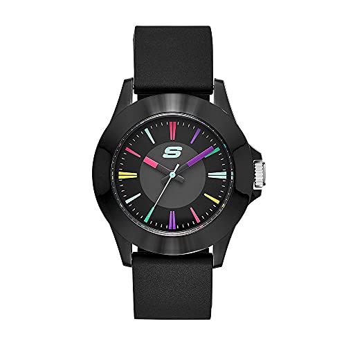 Relojes Skechers para Mujer ROSENCRANS, Tamaño de Caja de 40 mm, Movimiento de Tres Manos, Correa de Silicona, Multicolore