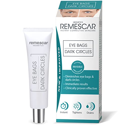Remescar - Remescar Bolsas y ojeras - Crema para las bolsas de los ojos - Corrector de ojeras - Elimina las bolsas - Tratamiento para las bolsas de los ojos al instante para hombre y mujer