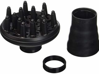 Remington Difusor Universal para Secador, Difusor Compatible con la Mayoría de Secadores del Mercado, Para Rizos Naturales y Flexibles, Añade Volumen al Cabello, Negro, D52DU