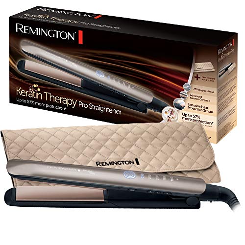 Remington Plancha de Pelo Profesional Keratin Therapy Pro, Bronce - S8590