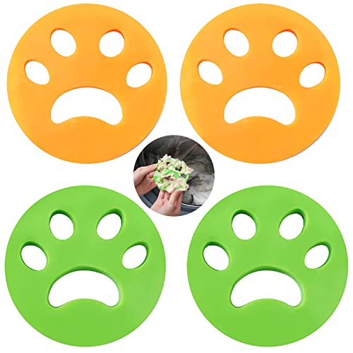 Removedor de pelo para mascotas, paquete de 4 unidades