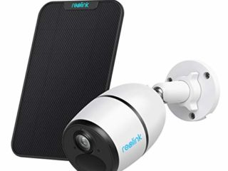 Reolink Cámara Vigilancia 3G/4G Sim Exterior Solar, 1080P Camara IP Sin Cables con Batería, Visión Nocturna Audio de 2 Vias Sensor de Movimiento PIR, con Ranura para Tarjeta SD, Go con Panel Solar