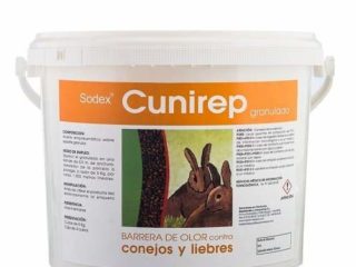 Repelente granulado para conejos | Protección eficaz para cultivos, huertos y jardines | Grandes fincas |