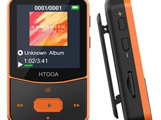 Reproductor MP3 Bluetooth 5.0 - MP3 Bluetooth Running, 16GB, Sonido de Gama Alta, Radio FM, E-Book, Grabación de Voz, Podómetro, Pantalla de Color de 1.5 Pulgadas, Soporte hasta 128GB Tarjeta