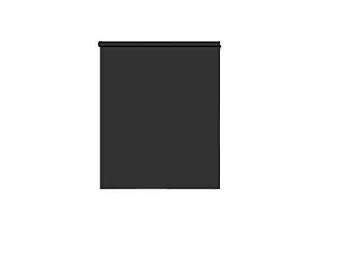 RESTAR  Estor Enrollable 80% Blackout para Ventanas y Puertas，protección Visual (Negro, 60x200 cm)