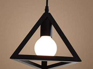 Retro Colgante Iluminación Lámparas de Techo Industrial Colgante de Luz, Vintage Industrial Triángulo Metal Pantalla de la Lámpara Para la Cocina, Dormitorio, Habitación, Salón, Exterior