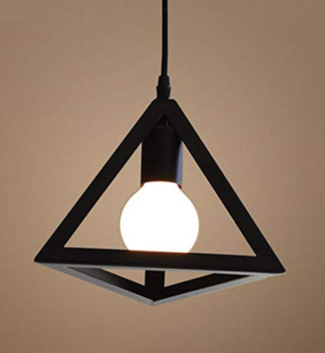 Retro Colgante Iluminación Lámparas de Techo Industrial Colgante de Luz, Vintage Industrial Triángulo Metal Pantalla de la Lámpara Para la Cocina, Dormitorio, Habitación, Salón, Exterior