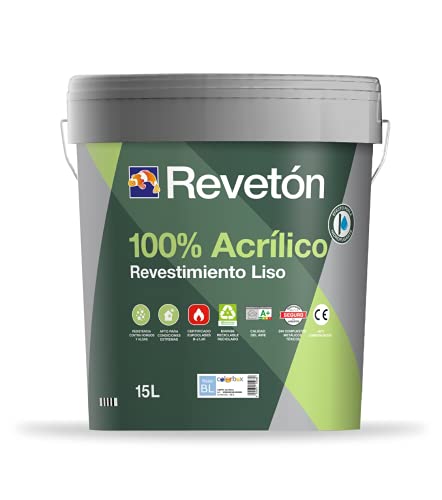 REVETON - REVETON LISO 100% ACRILICO 15 LT - Blanco 001