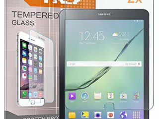 REY 2X Protector de Pantalla para Samsung Galaxy Tab S2 9.7" T813 T810, Cristal Vidrio Templado Premium, Táblet
