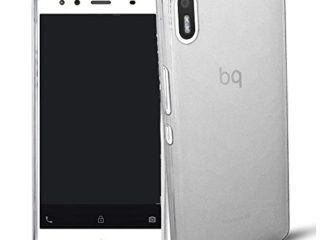 REY Funda Carcasa Gel Tamizada para BQ AQUARIS X5, Ultra Fina 0,33mm, Silicona TPU de Alta Resistencia y Flexibilidad