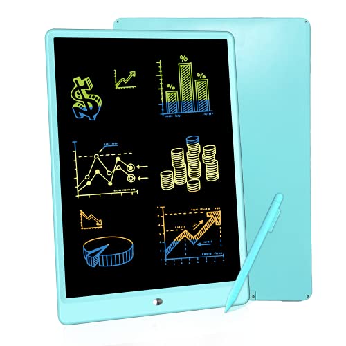 Richgv Tableta Escritura LCD Color,13,5 Pulgadas Pizarra Digital LCD Writing Tablet Tablero de Dibujo Electrónico para Apuntar Recordatorios Escribir o Dibujar (Azul)