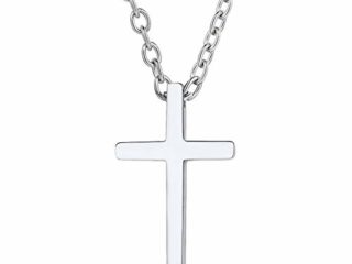 Richsteel Clásca Cruz Acero Colgantes y Collares Hombres Cadenas y Cruz de Mujer Cruz Joya Fe