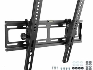 RICOO R09 Soporte TV Pared 32-65" Pulgadas (81-165cm) Colgador inclinable Fijo Enganche televisión Plano Universal VESA 200x200-400x400 Negro