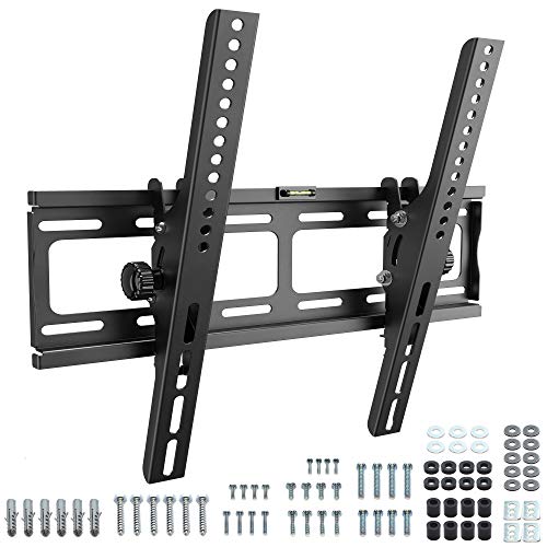 RICOO R09 Soporte TV Pared 32-65" Pulgadas (81-165cm) Colgador inclinable Fijo Enganche televisión Plano Universal VESA 200x200-400x400 Negro