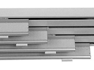 Rieles de aluminio profesional para panel japonés manuales 3/4/5 vías ancho cm 140/160/180/200/210/240/250/300 240 cm aluminio blanco (4 vías cm 240)